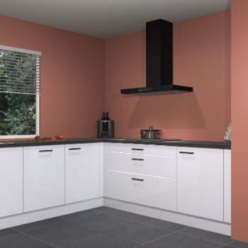 Sneeuwwitte hoogglans keuken Moroni 35593