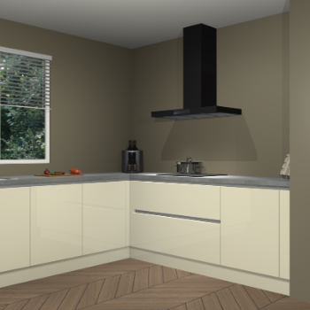 Magnolia hoogglans greeploze keuken Moroni 36570