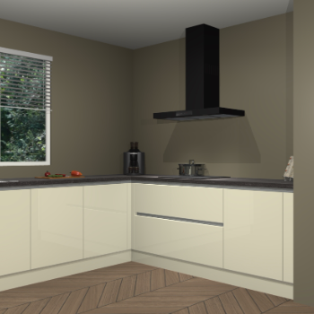 Magnolia hoogglans greeploze keuken Moroni 36576