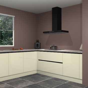 Magnolia hoogglans greeploze keuken Moroni 36591