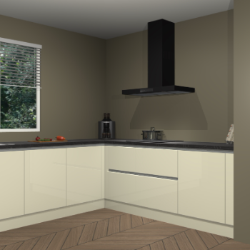 Magnolia hoogglans greeploze keuken Moroni 36594