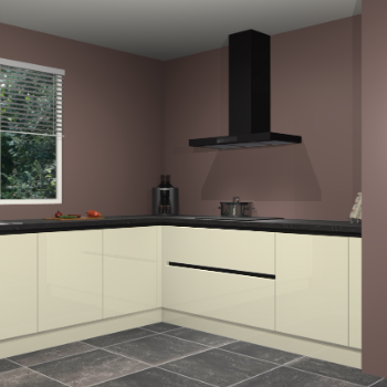 Magnolia hoogglans greeploze keuken Moroni 36597