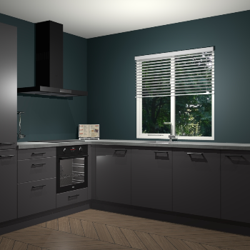 Onyxgrijze keuken Doha 36662