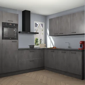 Beton antraciet keuken Shantou 22140