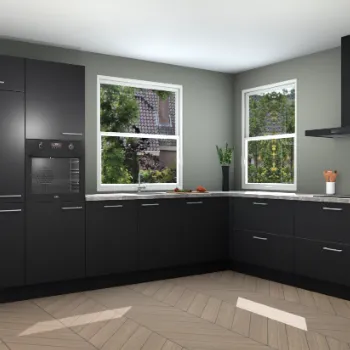 Zwarte keuken Gizeh 22172