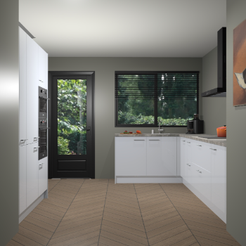 Sneeuwwitte hoogglans keuken Vigo 37059