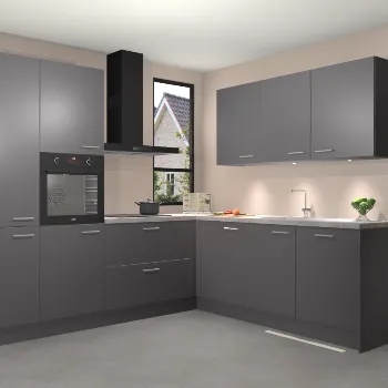 Onyxgrijze keuken China 22223