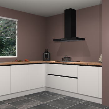 Zijdegrijze greeploze keuken Moroni 36982