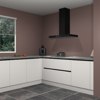 Zijdegrijze greeploze keuken Moroni 36991