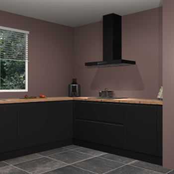 Zwarte greeploze keuken Moroni 37066