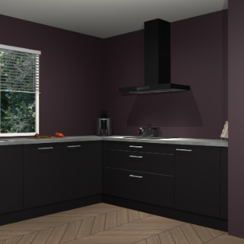 Zwarte keuken Moroni 37069