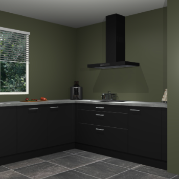 Zwarte keuken Moroni 37070