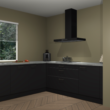 Zwarte keuken Moroni 37073