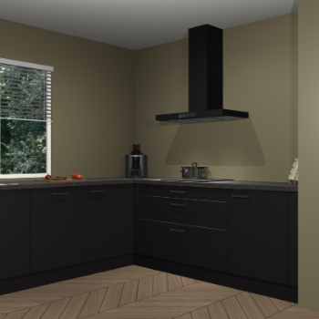 Zwarte keuken Moroni 37079