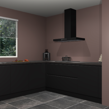Zwarte greeploze keuken Moroni 37080