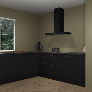 Zwarte keuken Moroni 37097