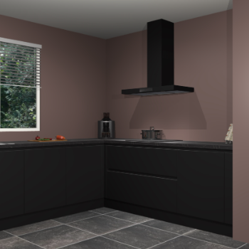 Zwarte greeploze keuken Moroni 37098