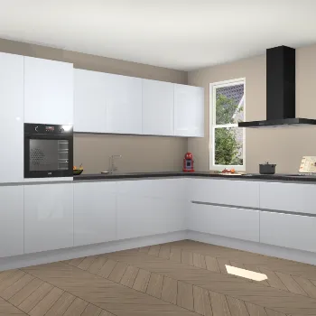 Sneeuwwitte hoogglans greeploze keuken Utrecht 21742