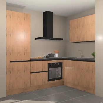 Astoria eiken greeploze keuken Arizona 21744