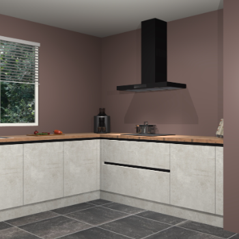 Beton opaal greeploze keuken Moroni 37265