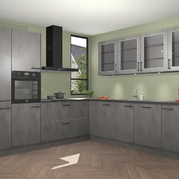 Beton antraciet keuken Utah 21926