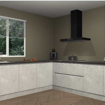 Beton opaal greeploze keuken Moroni 37288