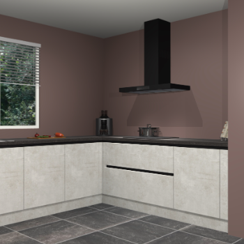 Beton opaal greeploze keuken Moroni 37291