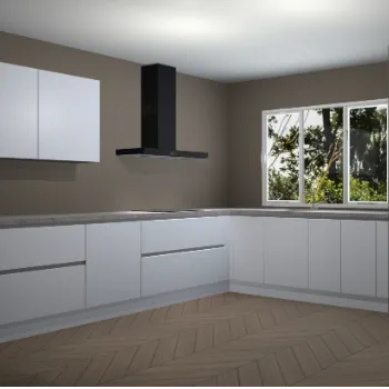 Sneeuwwitte greeploze keuken Corfu 37627