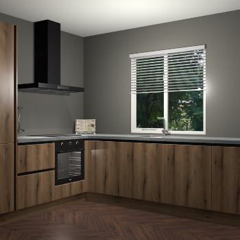 Goud Eiken keuken Doha 37182