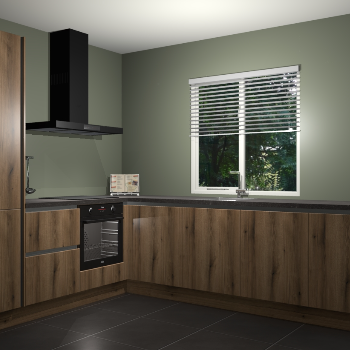 Goud Eiken keuken Doha 37185