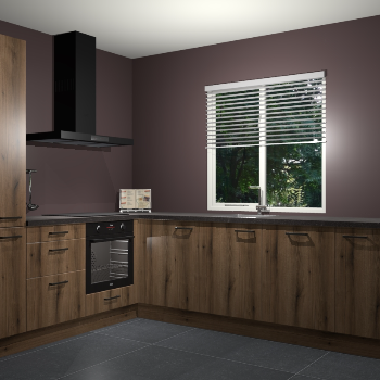 Goud Eiken keuken Doha 37187