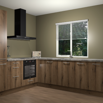 Goud Eiken keuken Doha 37189