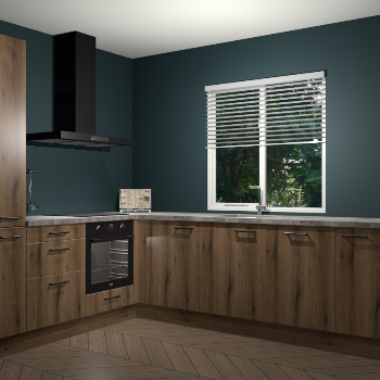 Goud Eiken keuken Doha 37192