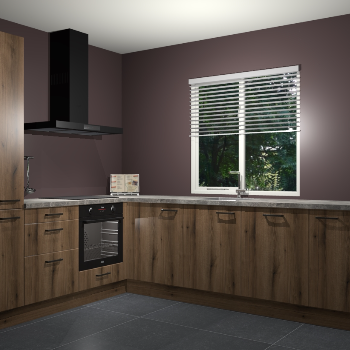 Goud Eiken keuken Doha 37193