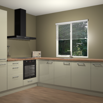 Magnolia hoogglans keuken Doha 37459