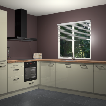 Magnolia hoogglans keuken Doha 37463