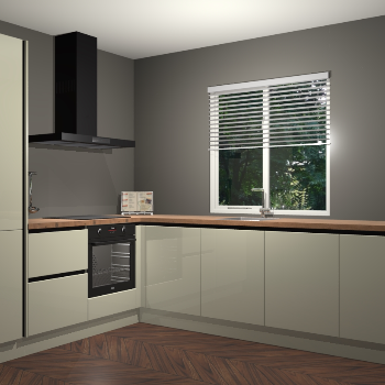 Magnolia hoogglans keuken Doha 37464