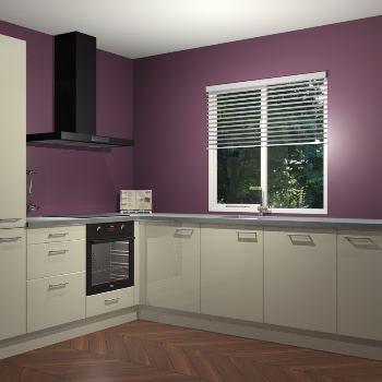 Magnolia hoogglans keuken Doha 37467