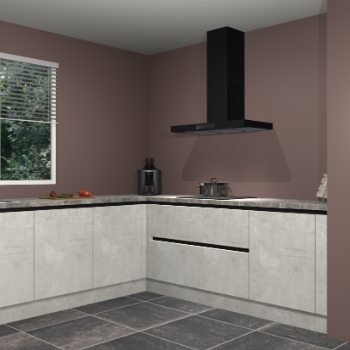 Beton opaal greeploze keuken Moroni 37297