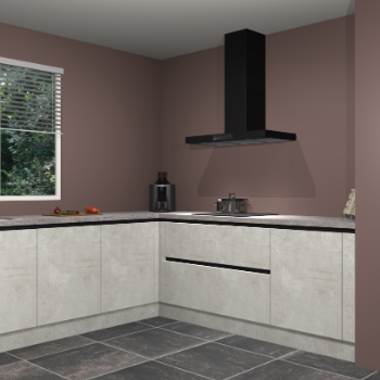 Beton opaal greeploze keuken Moroni 37303