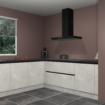 Beton opaal greeploze keuken Moroni 37310