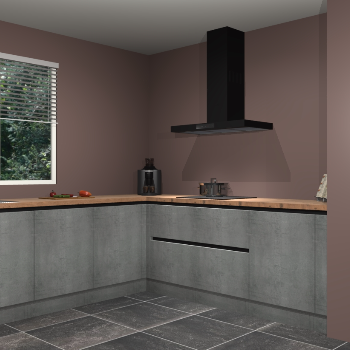 Beton parelgrijs greeploze keuken Moroni 37358