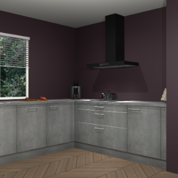 Beton parelgrijs keuken Moroni 37372