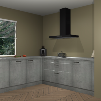 Beton parelgrijs keuken Moroni 37376