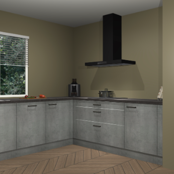 Beton parelgrijs keuken Moroni 37382