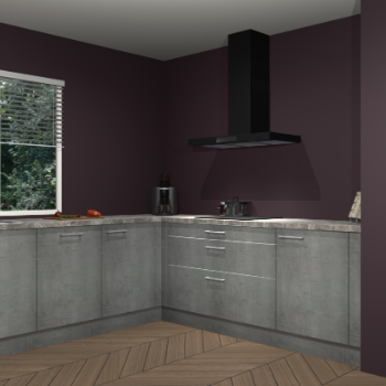 Beton parelgrijs keuken Moroni 37384