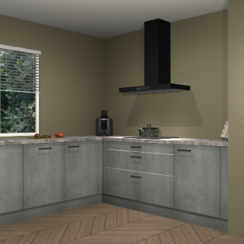 Beton parelgrijs keuken Moroni 37388