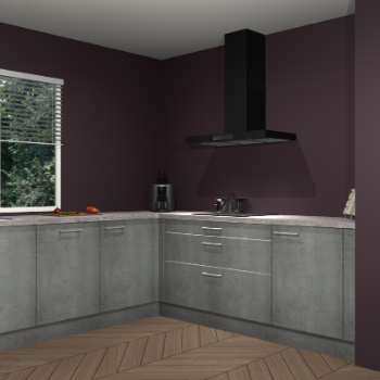 Beton parelgrijs keuken Moroni 37390