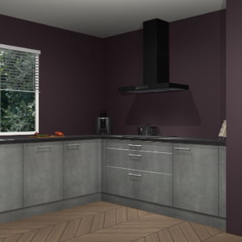 Beton parelgrijs keuken Moroni 37396