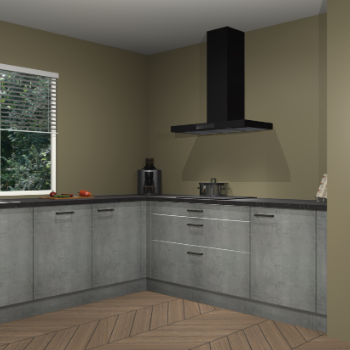 Beton parelgrijs keuken Moroni 37400